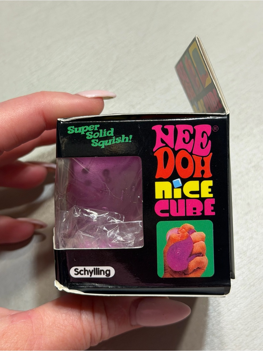 Needoh Rainbow Iridescent Cube Super Solid Squish - Picture 4 of 6
